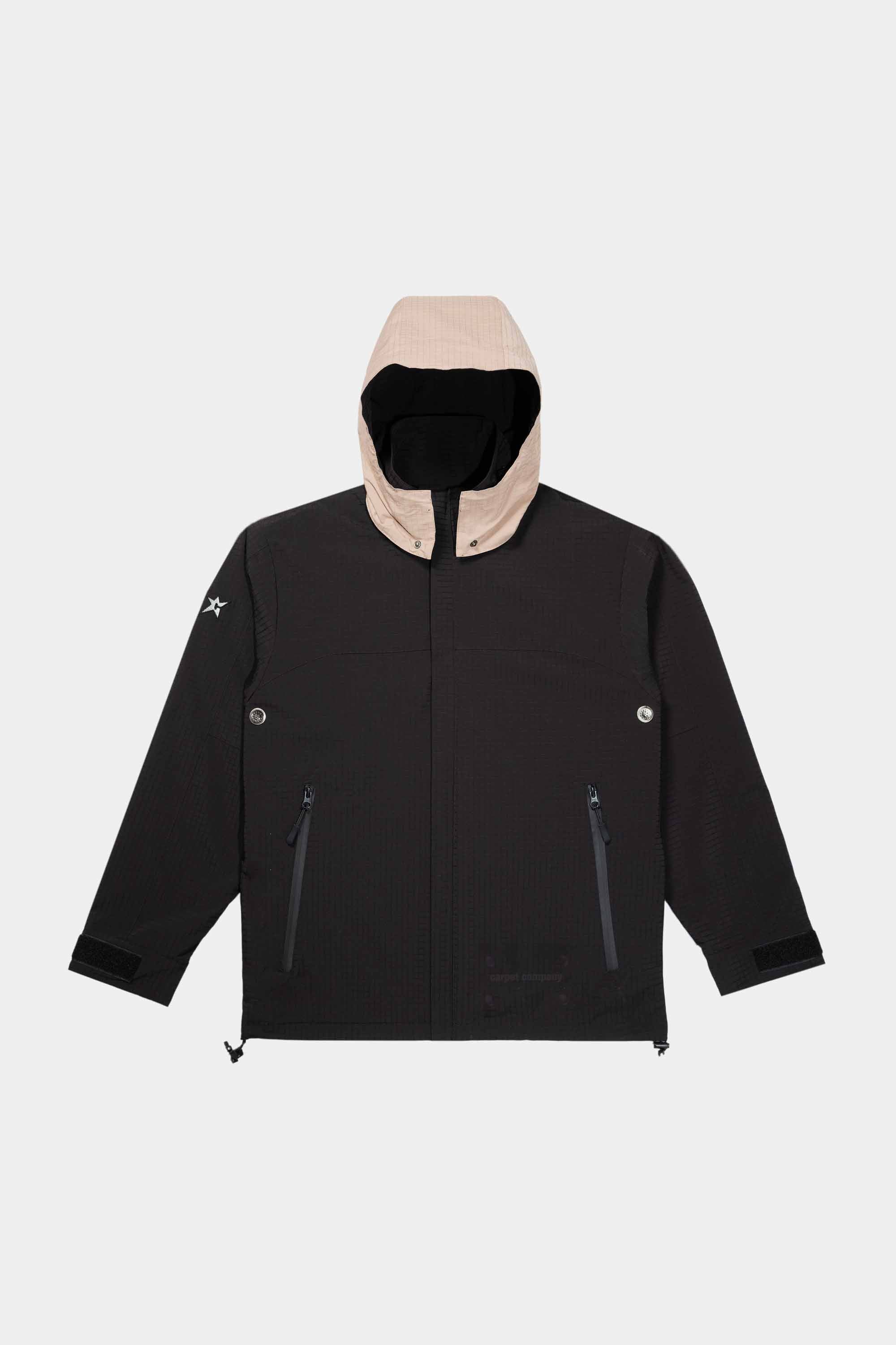 RAIN JACKET REVERSIBLE HOOD