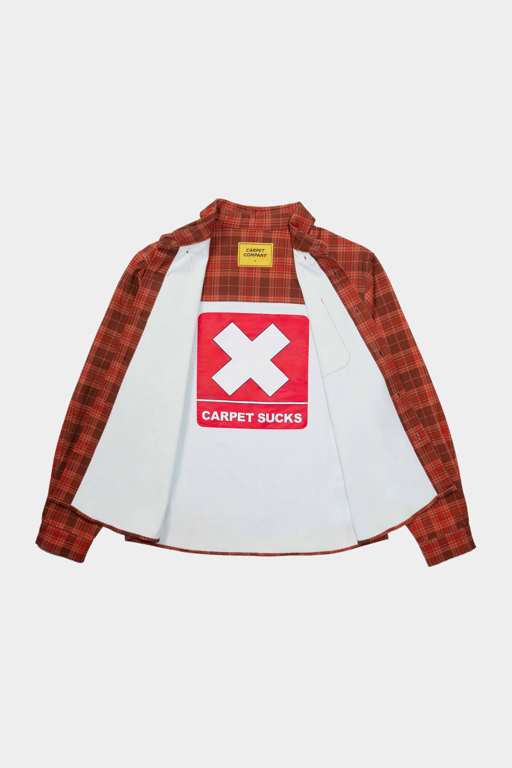 PLAID DENIM BUTTON-UP