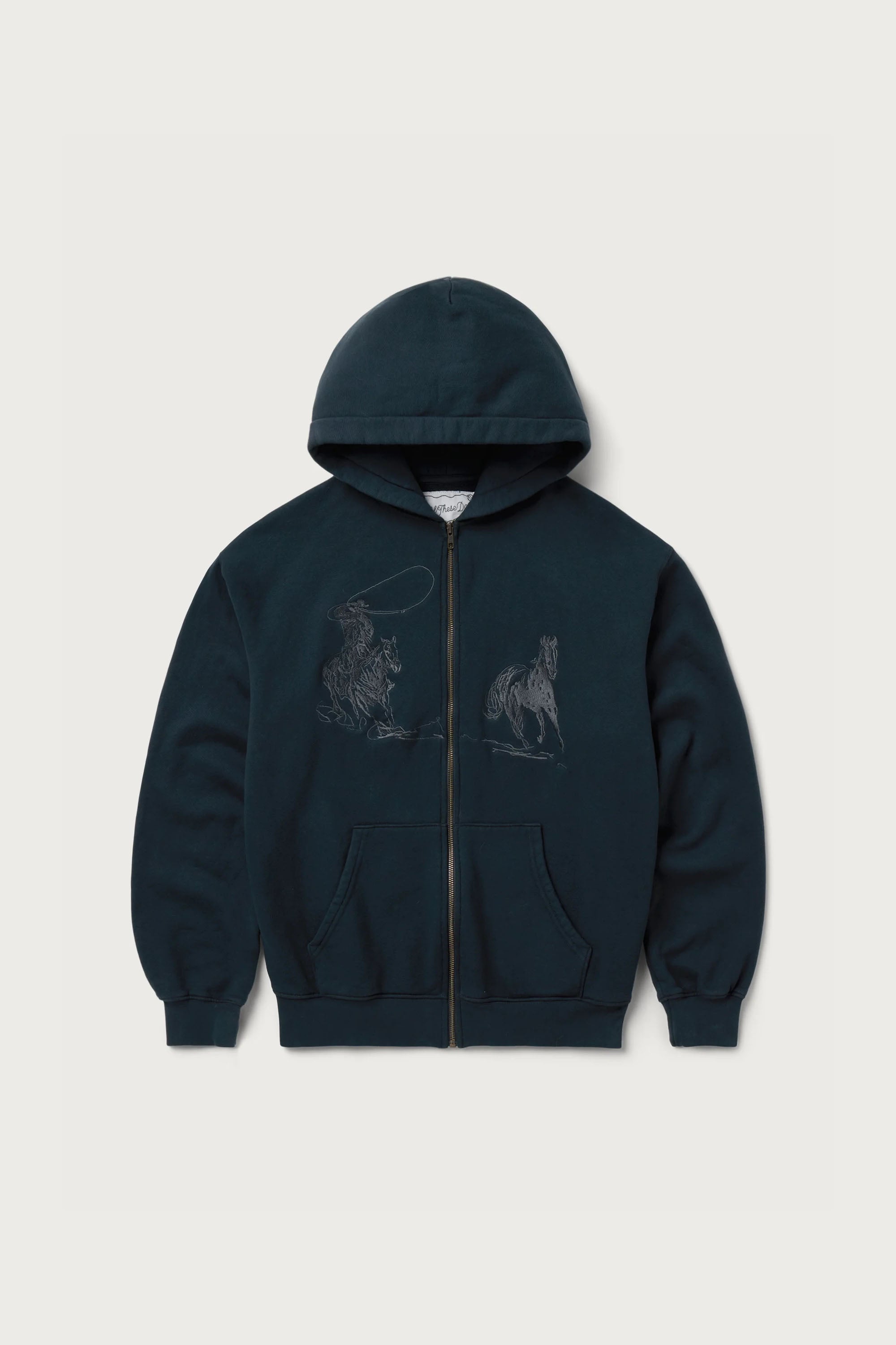 INTO THE DISTANCE ZIP UP HOODIE
