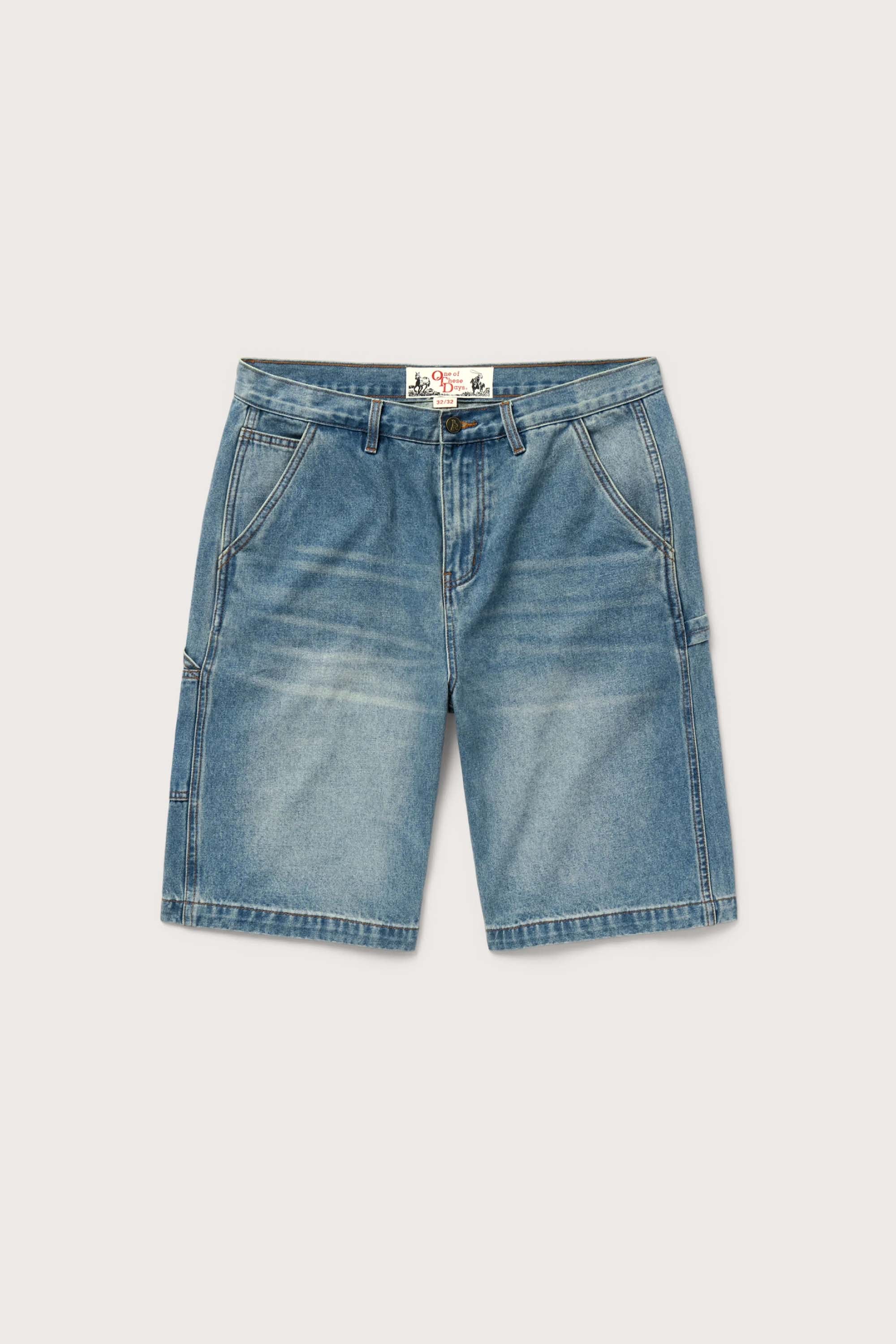 DENIM PAINTER SHORT