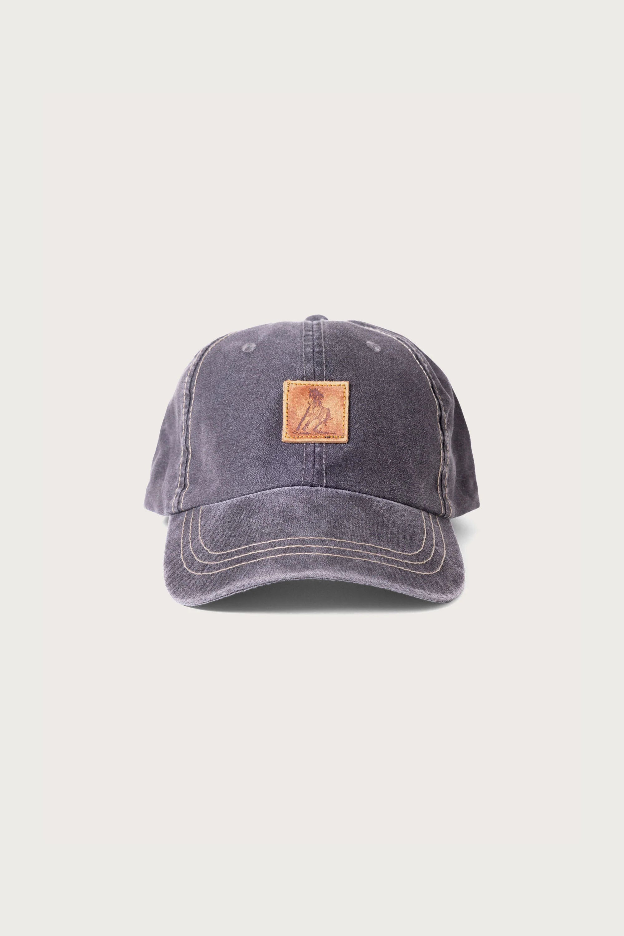 RUNNING HORSE LEATHER PATCH HAT