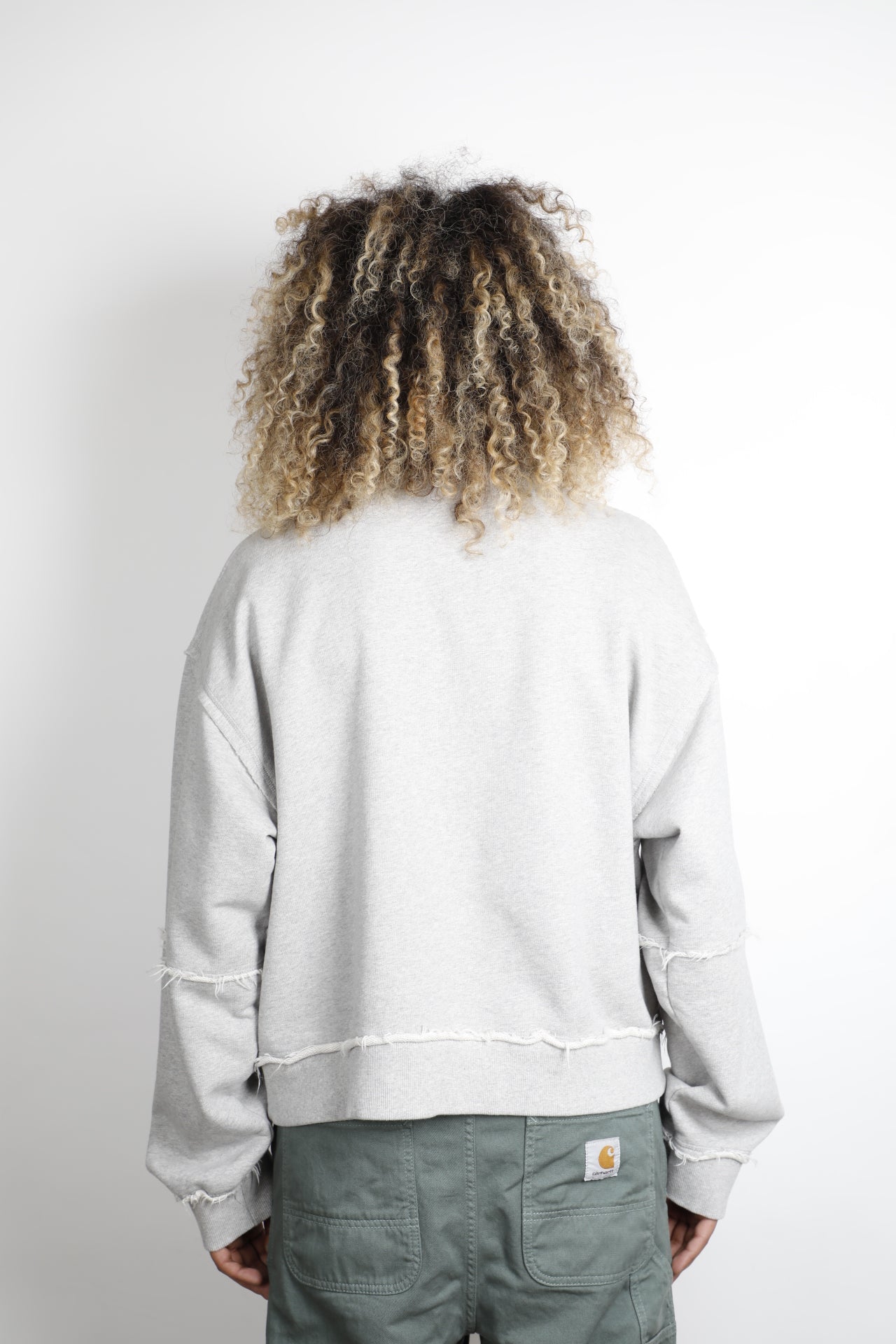 PANELLED CREW NECK