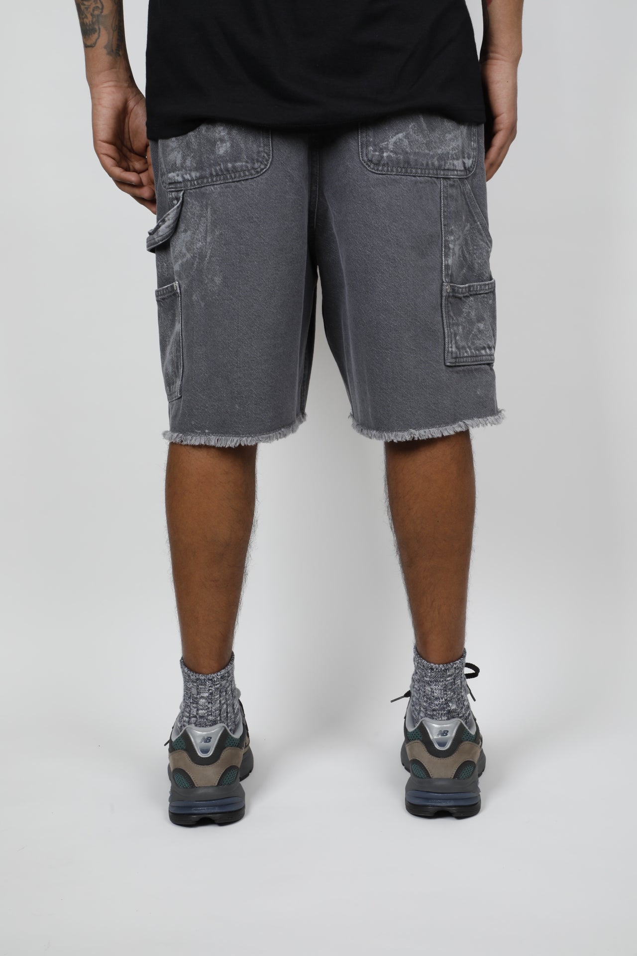 LOOSE JEANS SHORTS PAINT