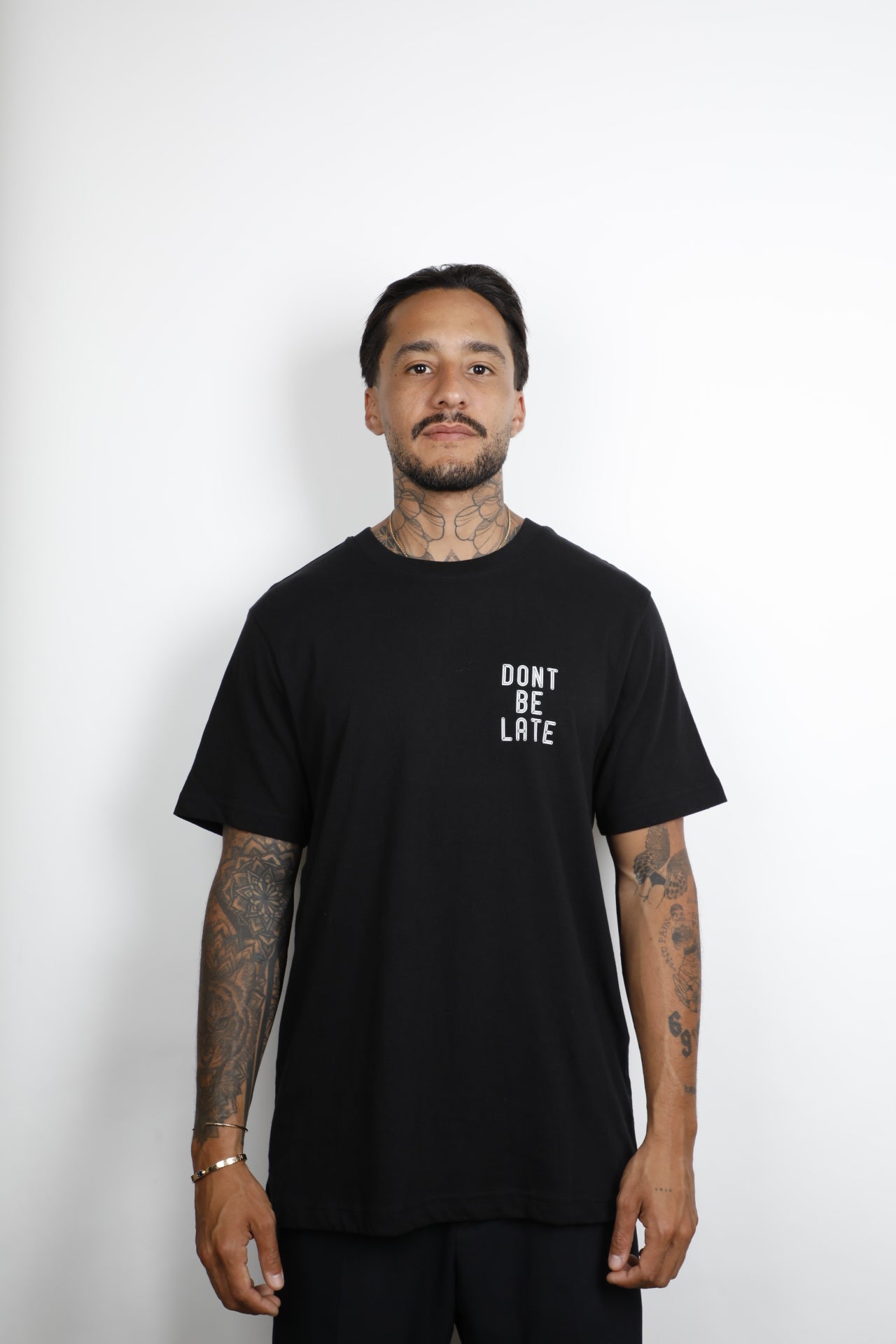 GOUDRON X JACQUES BIANCHI DONT BE LATE TEE