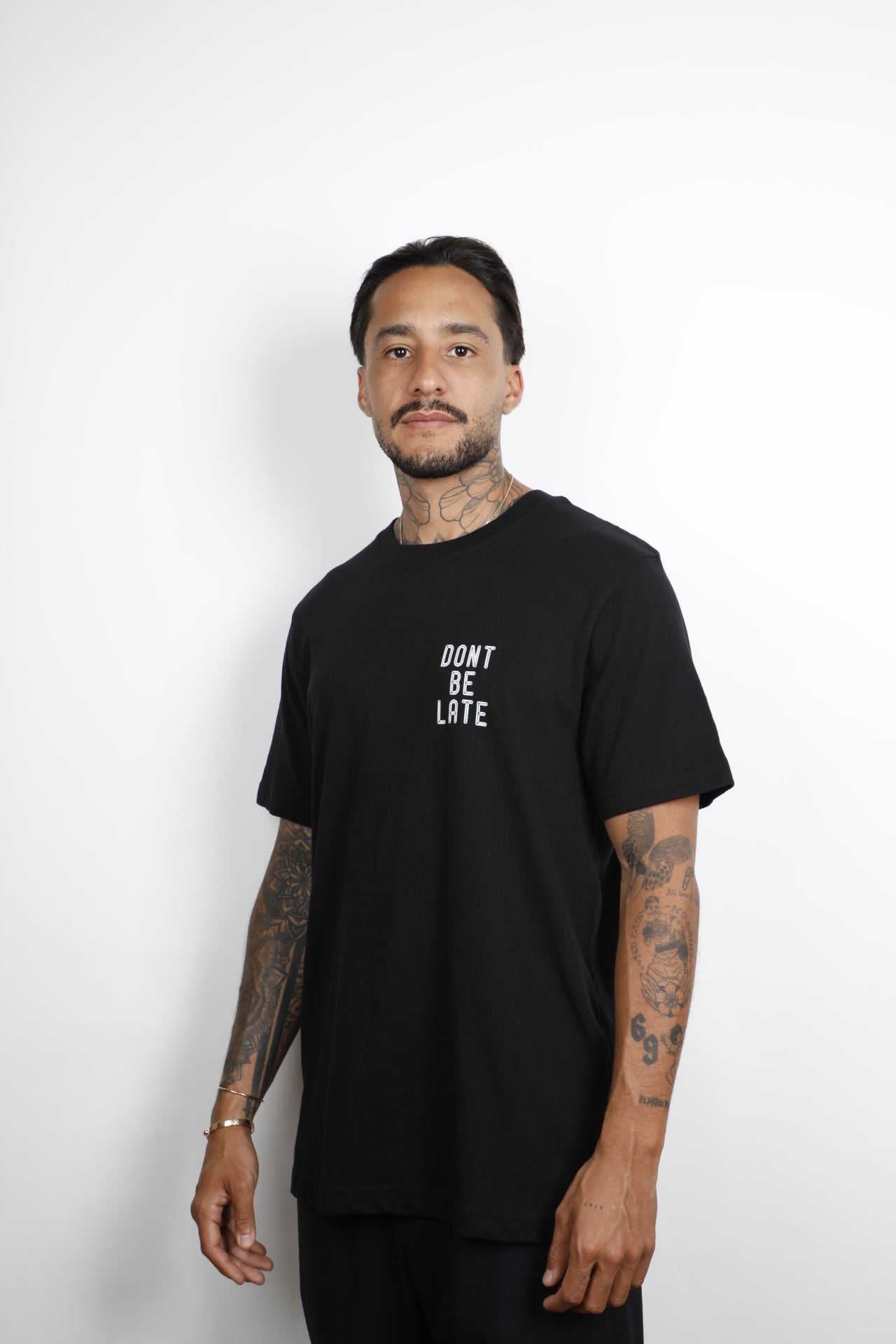 GOUDRON X JACQUES BIANCHI DONT BE LATE TEE