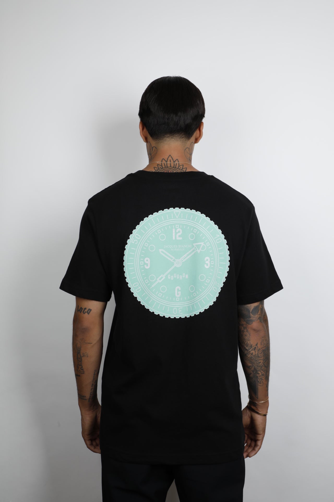 GOUDRON X JACQUES BIANCHI DONT BE LATE TEE