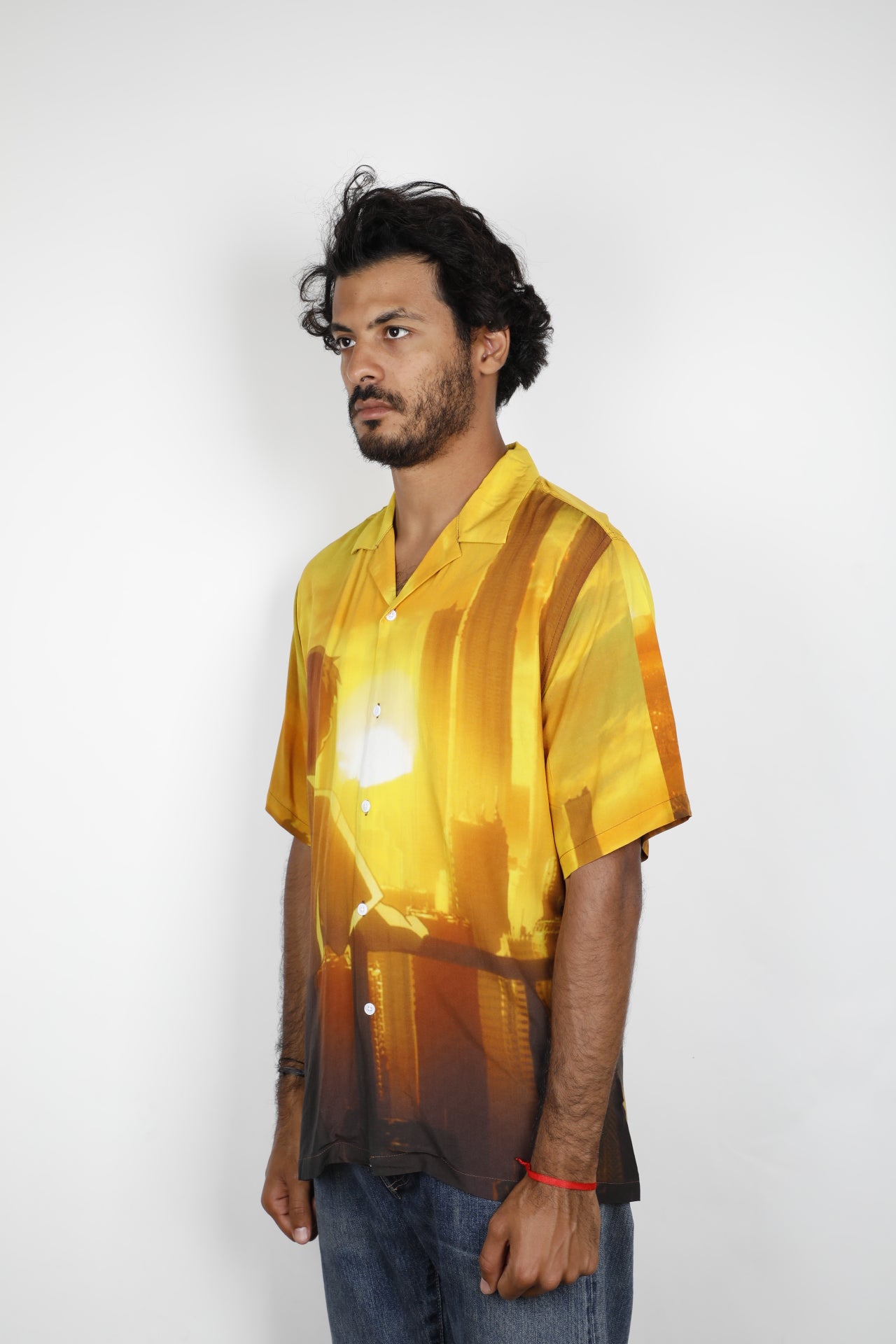 PLEASURES TOKYO-3 BUTTON DOWN SHIRT