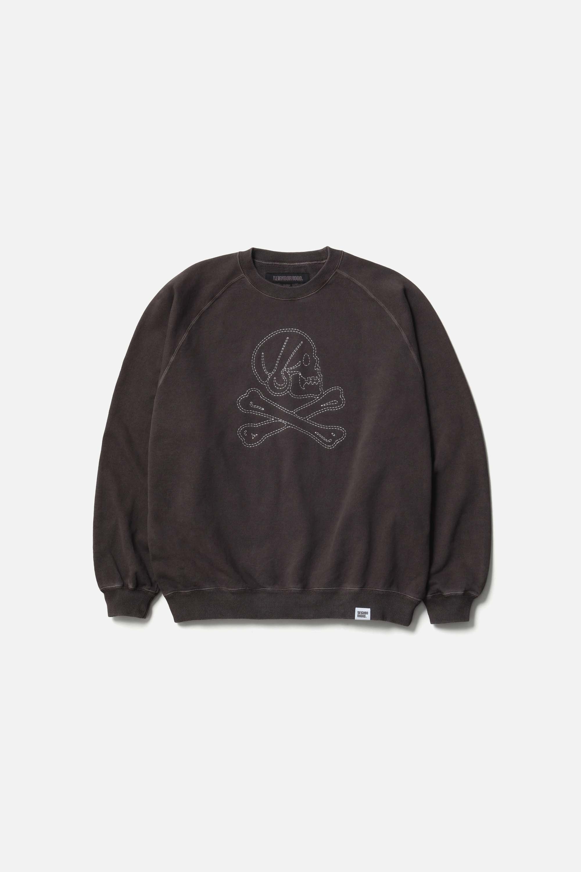 PIGMENT DYED SWEAT SHIRT LS