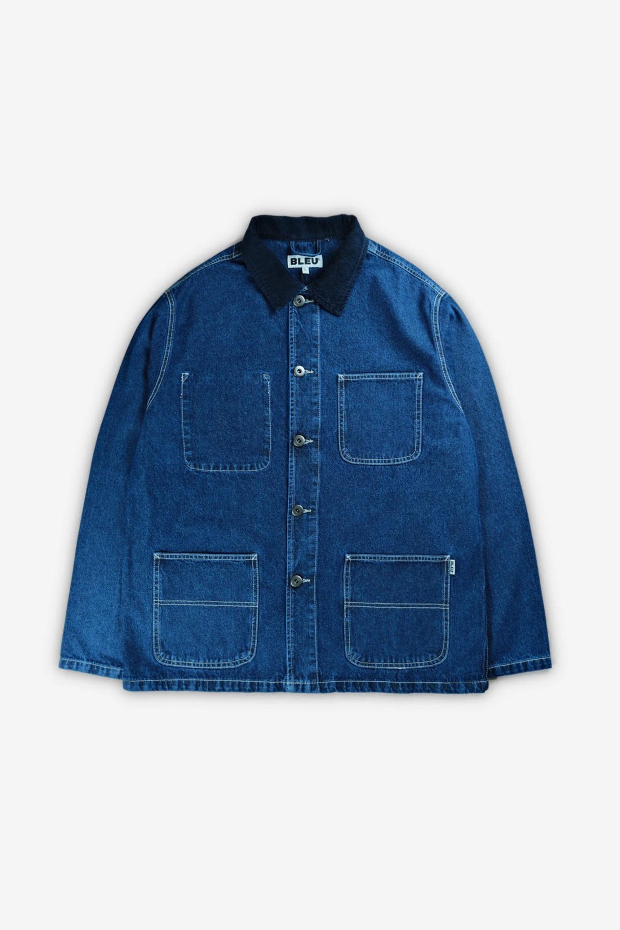 DENIM JACKET CORD COLLAR