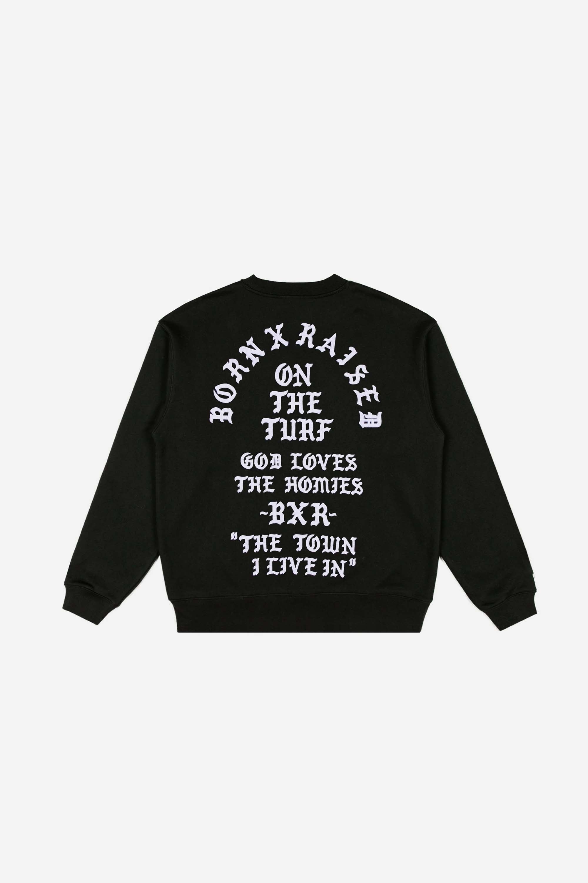 THE TOWN FELT LETTER CREWNECK