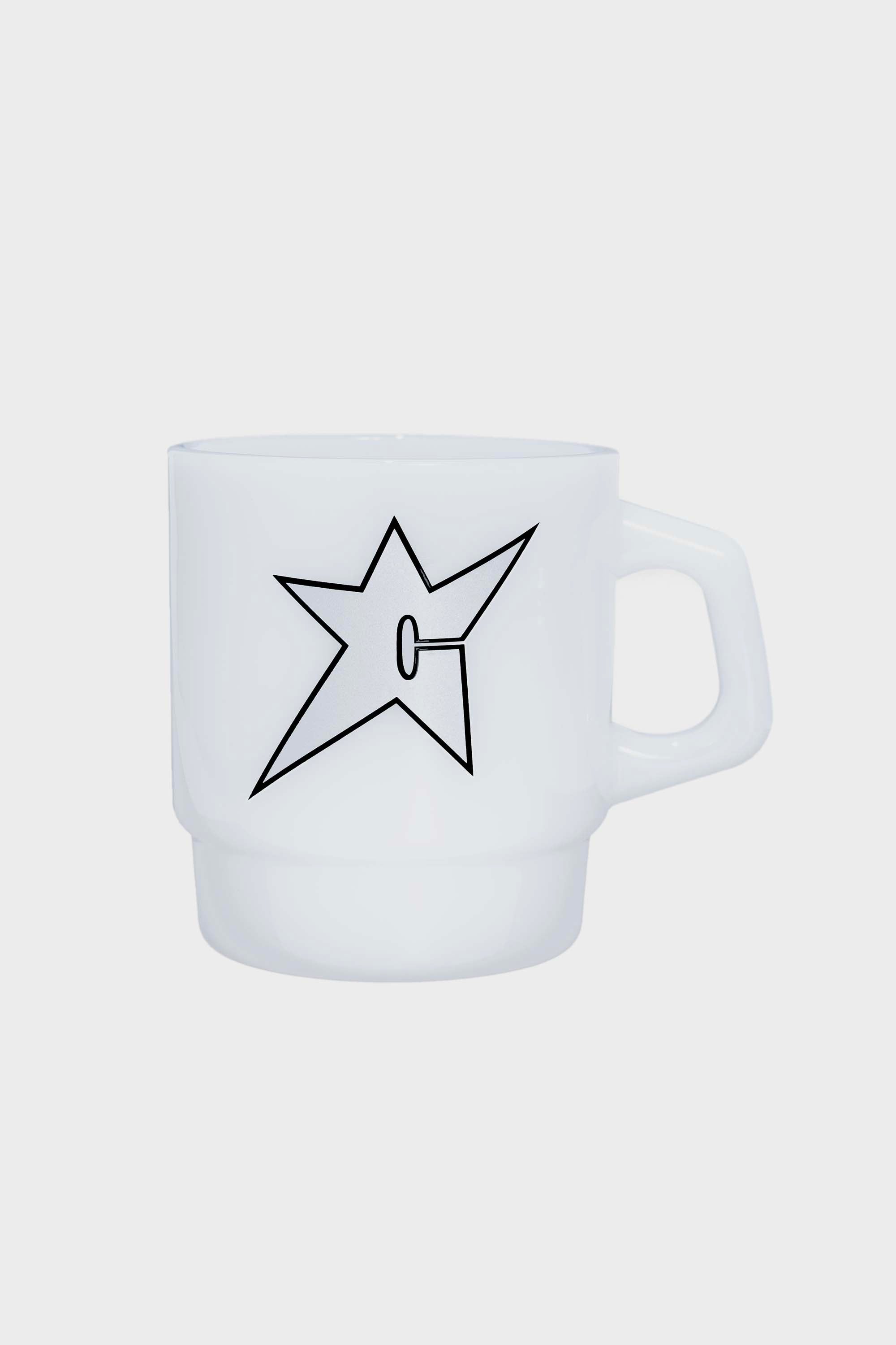C-STAR MILK GLASS MUG