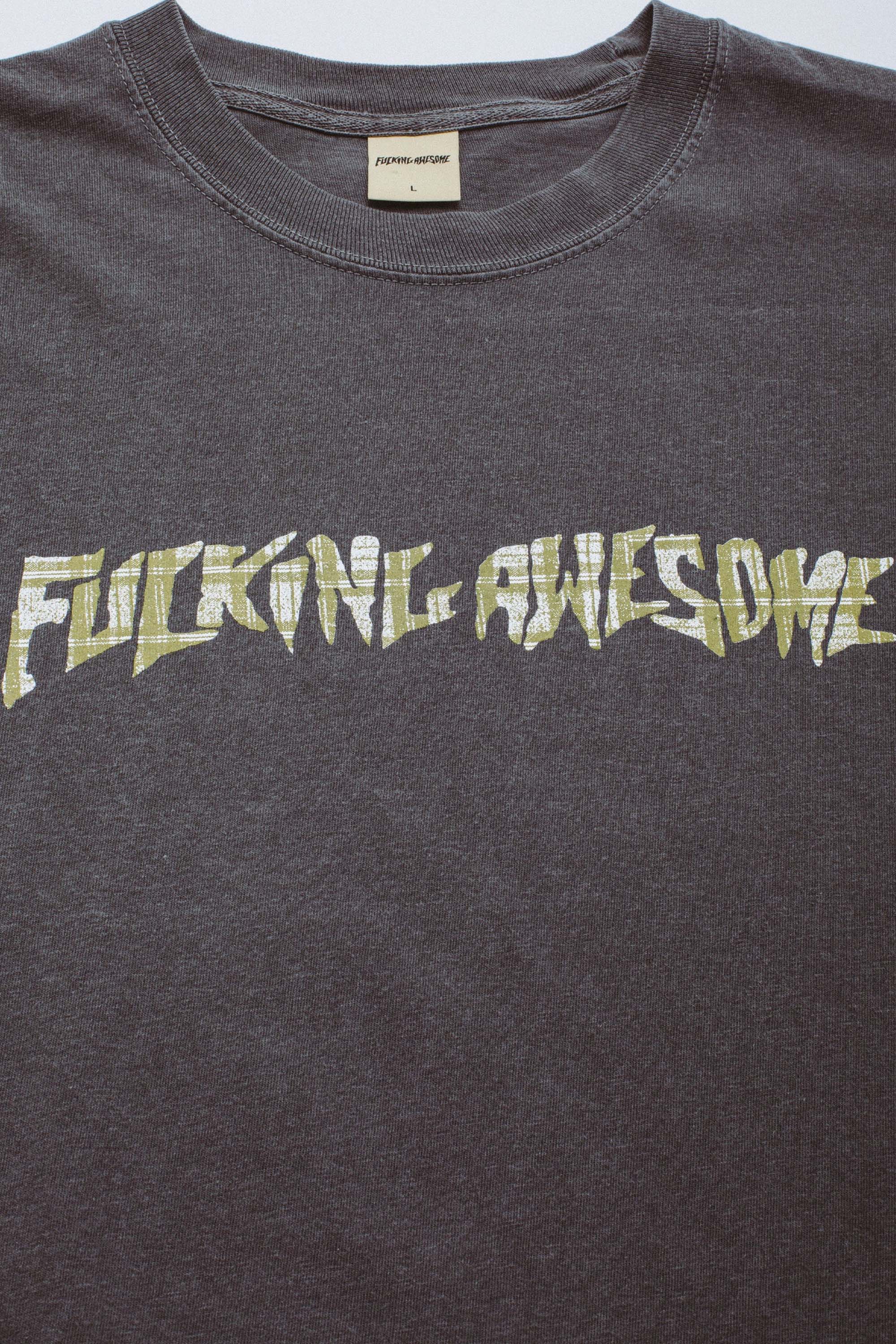 PLAID PHOTO COPY TEE