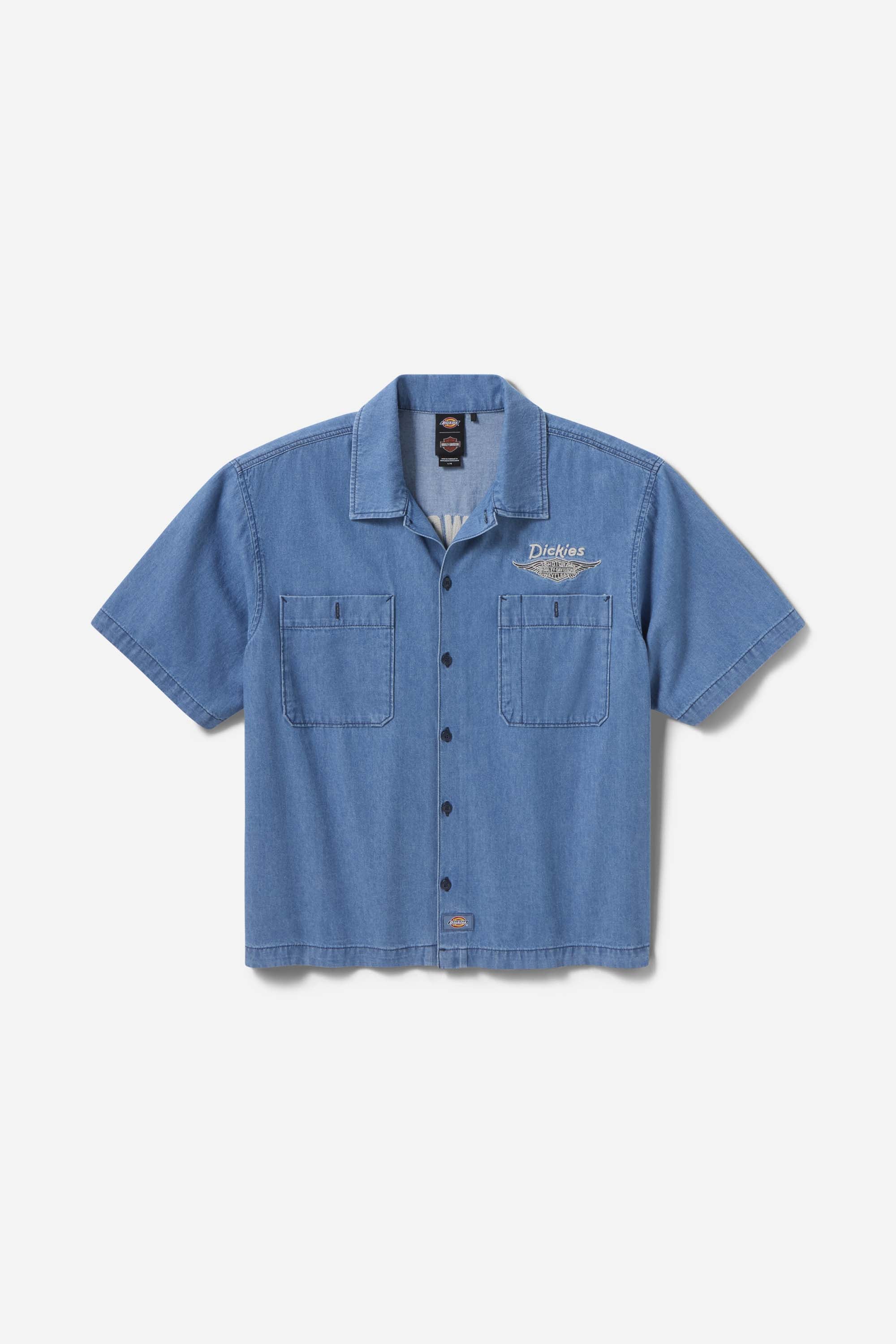 M DICKIES X HD CBRY WORK SHIRT