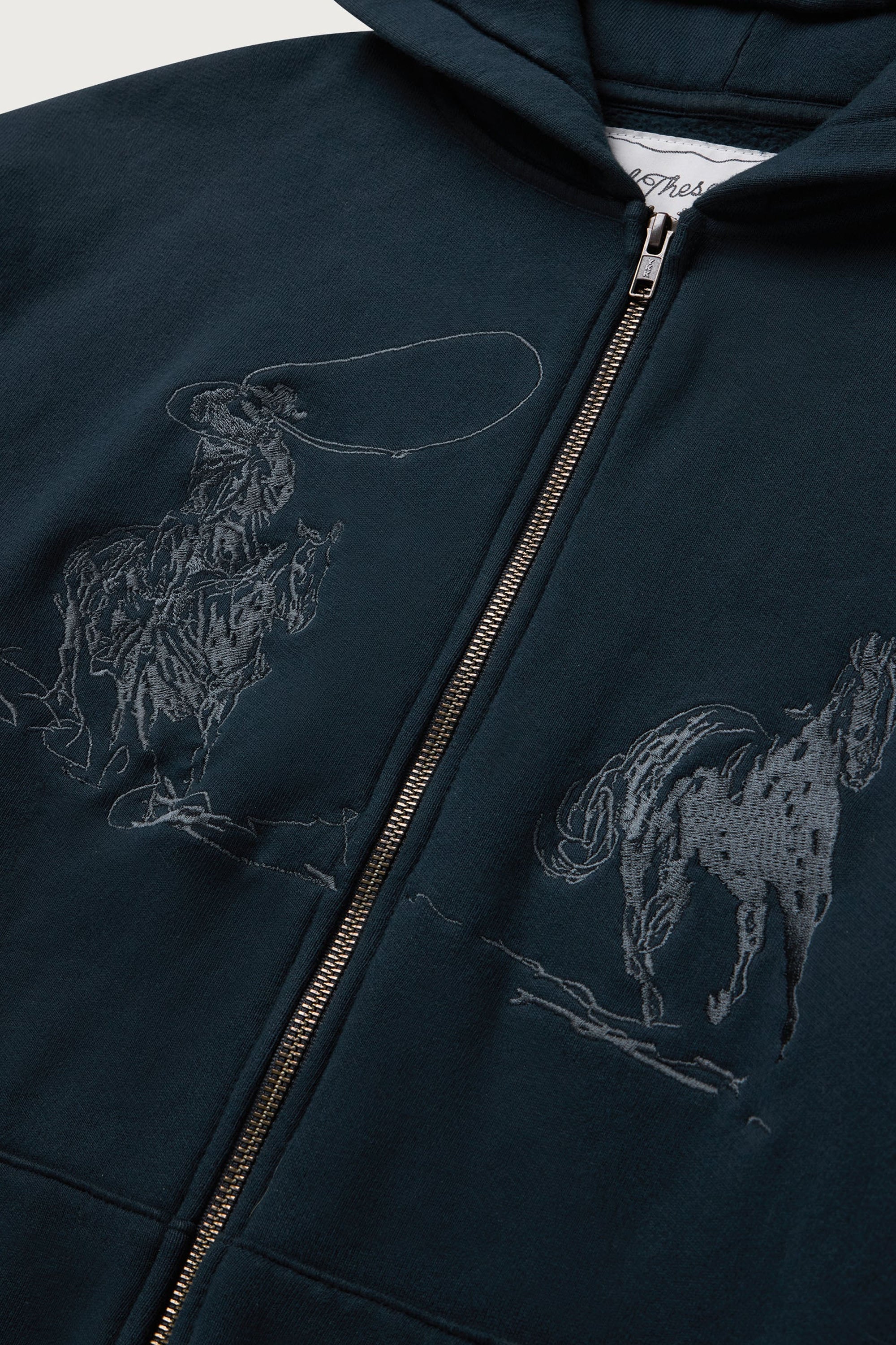 INTO THE DISTANCE ZIP UP HOODIE