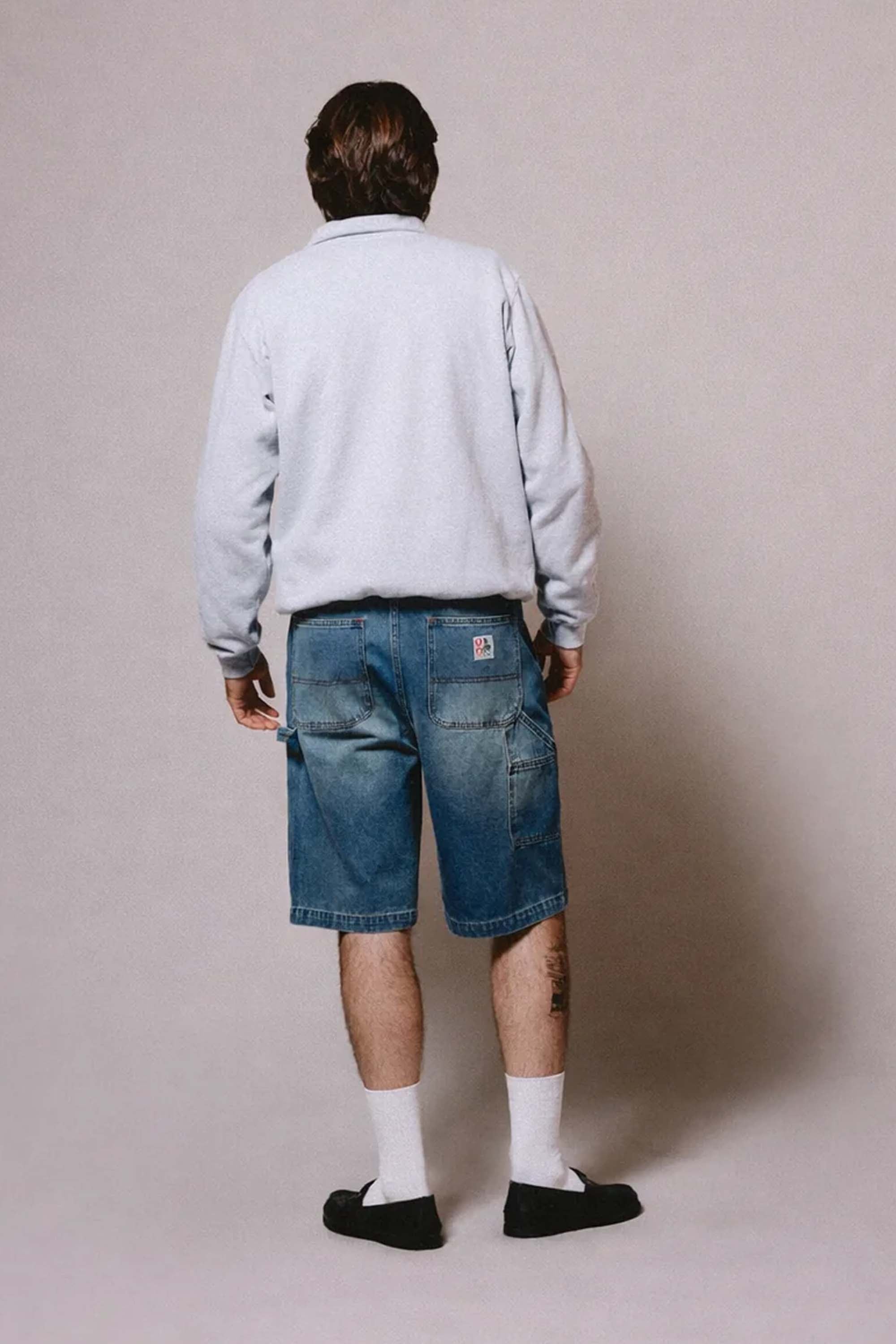 DENIM PAINTER SHORT