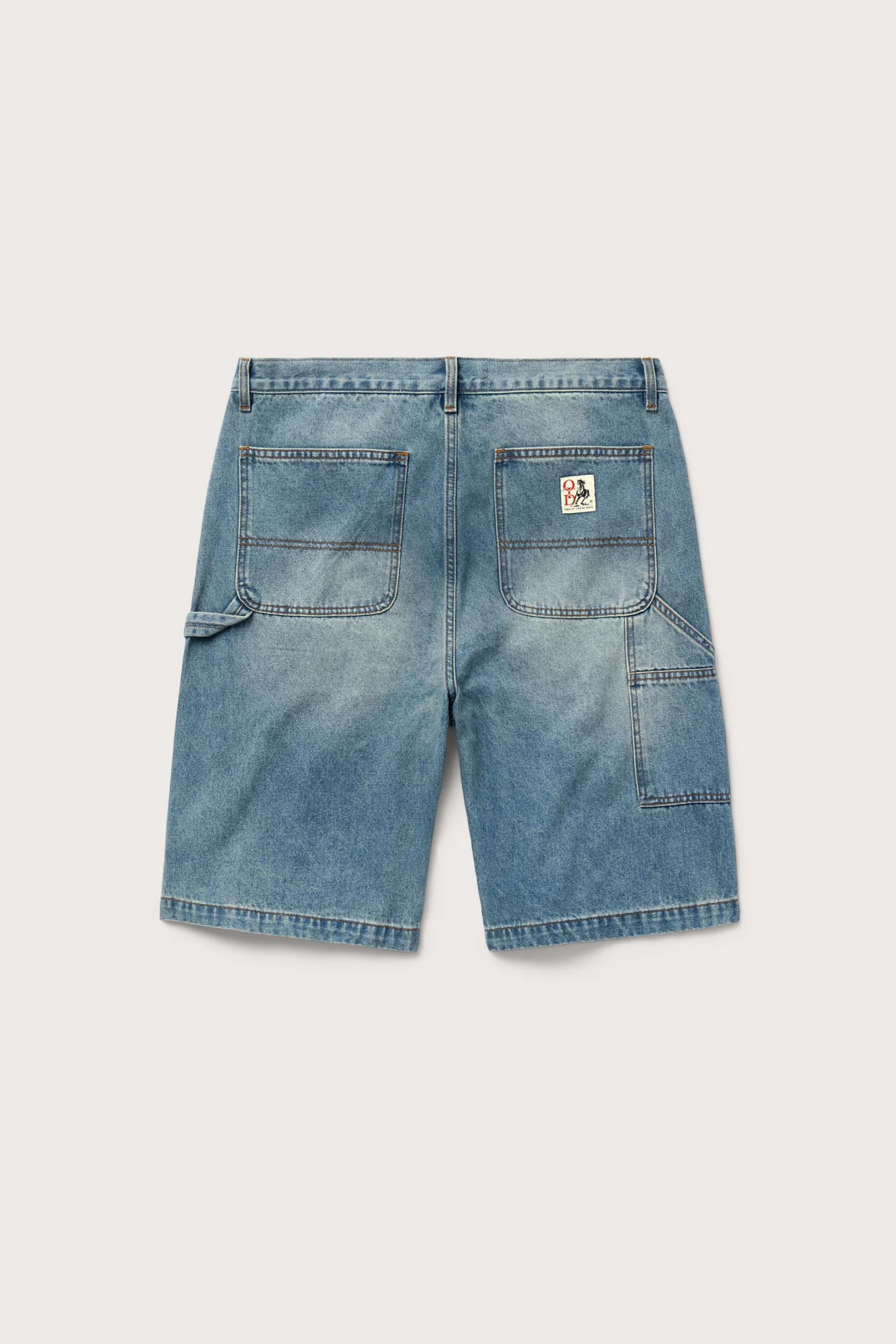 DENIM PAINTER SHORT