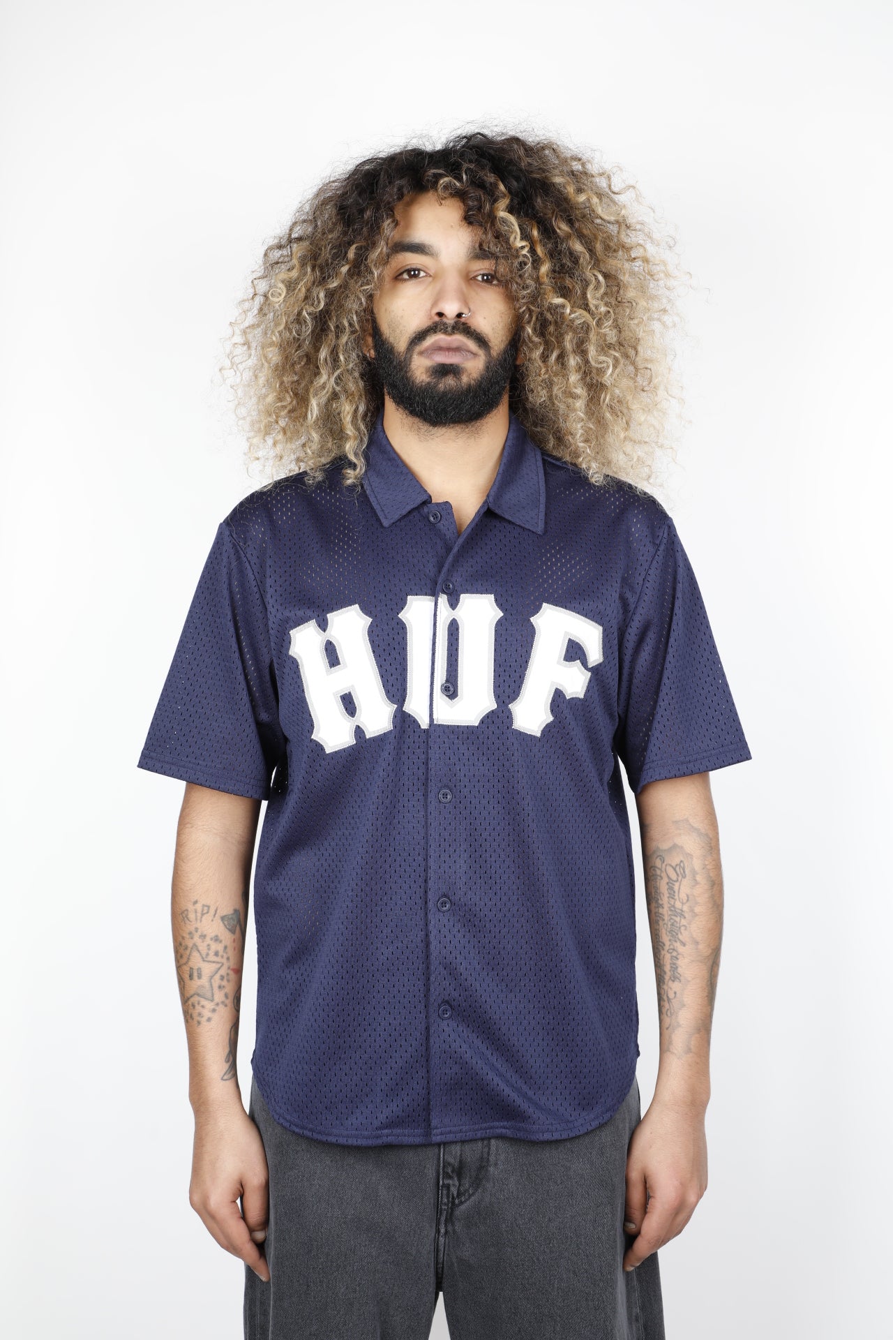 HUF ARCH MESH BUTTON UP