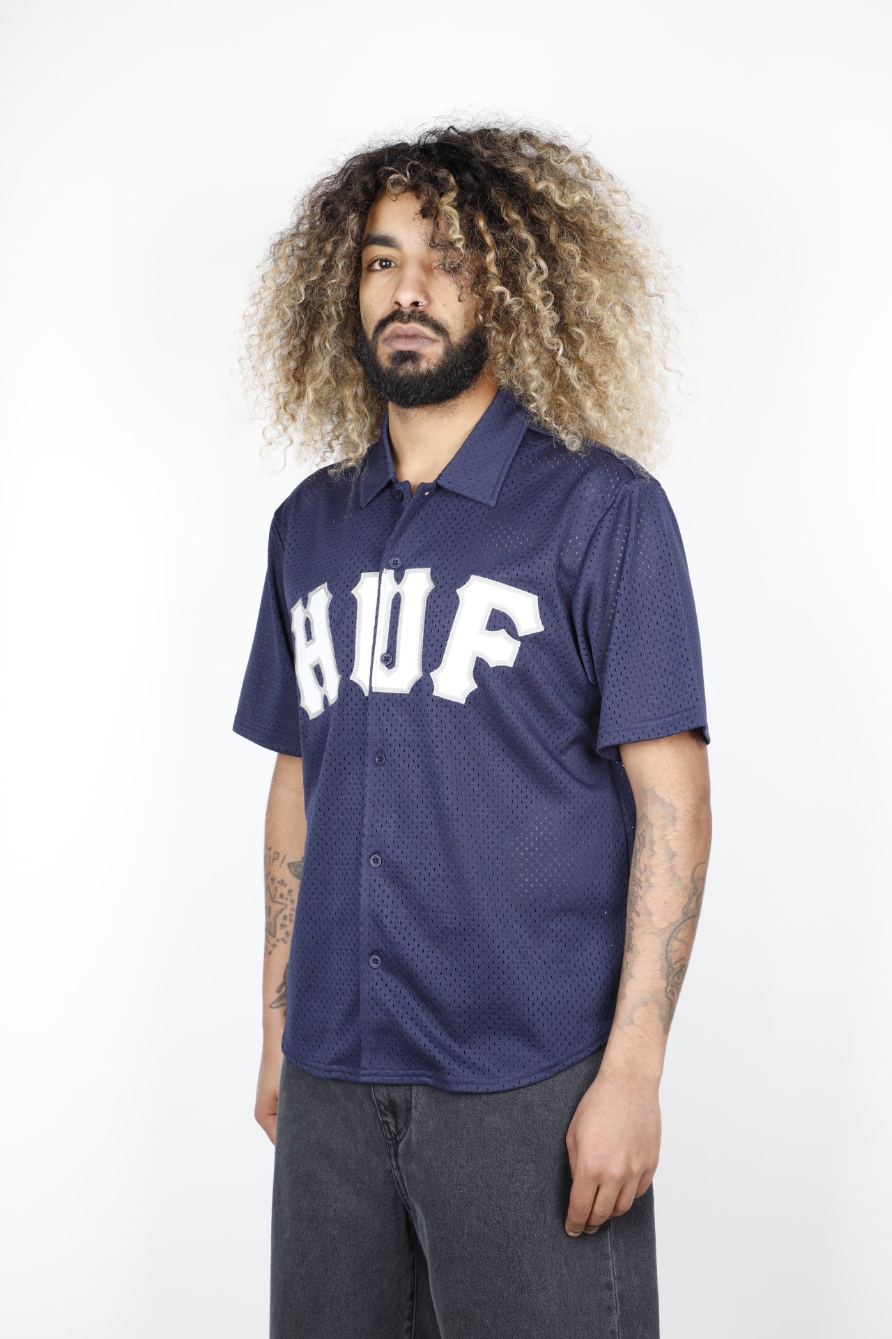 HUF ARCH MESH BUTTON UP