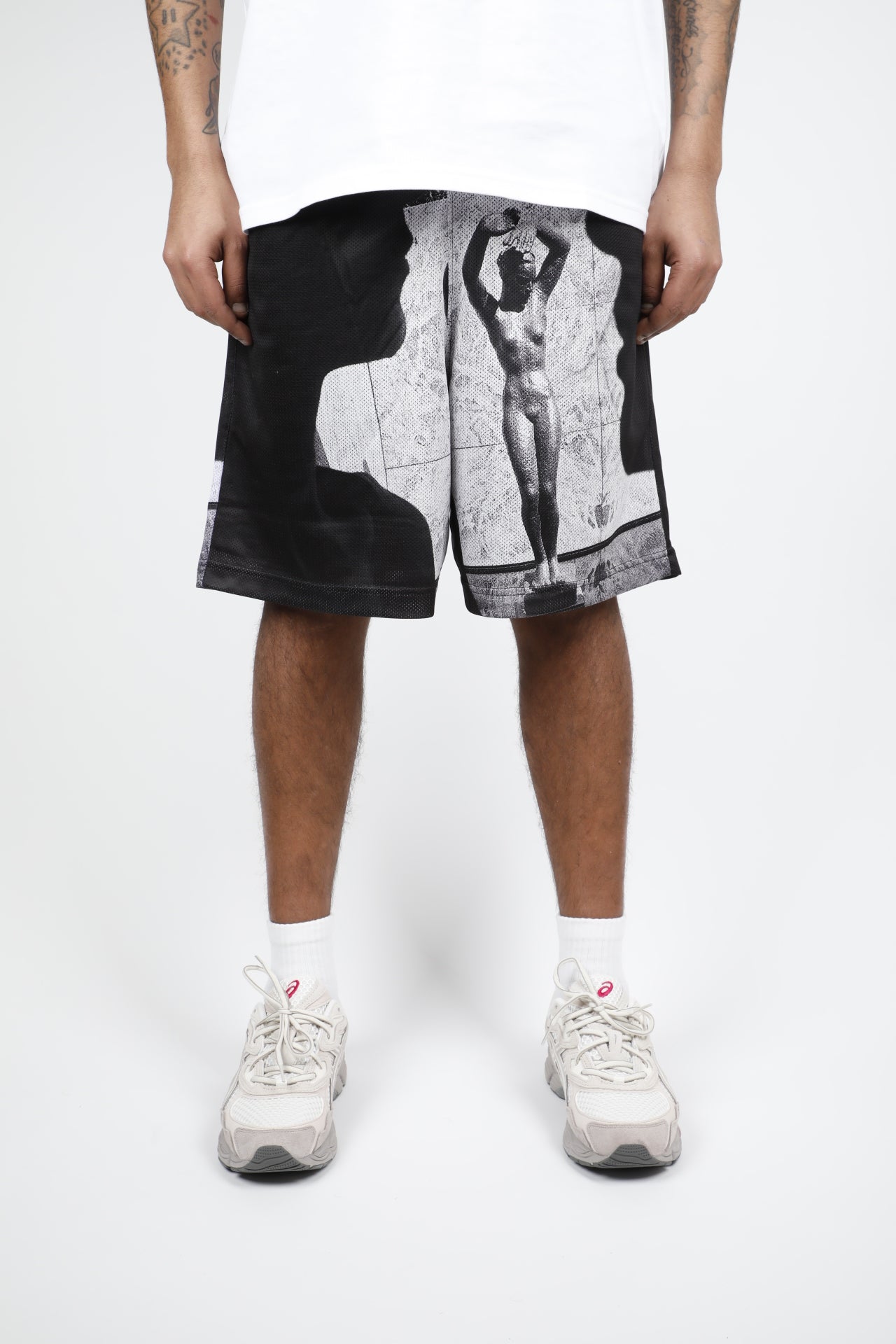 LA MELANCOLIA STATUE SHORTS WOVEN