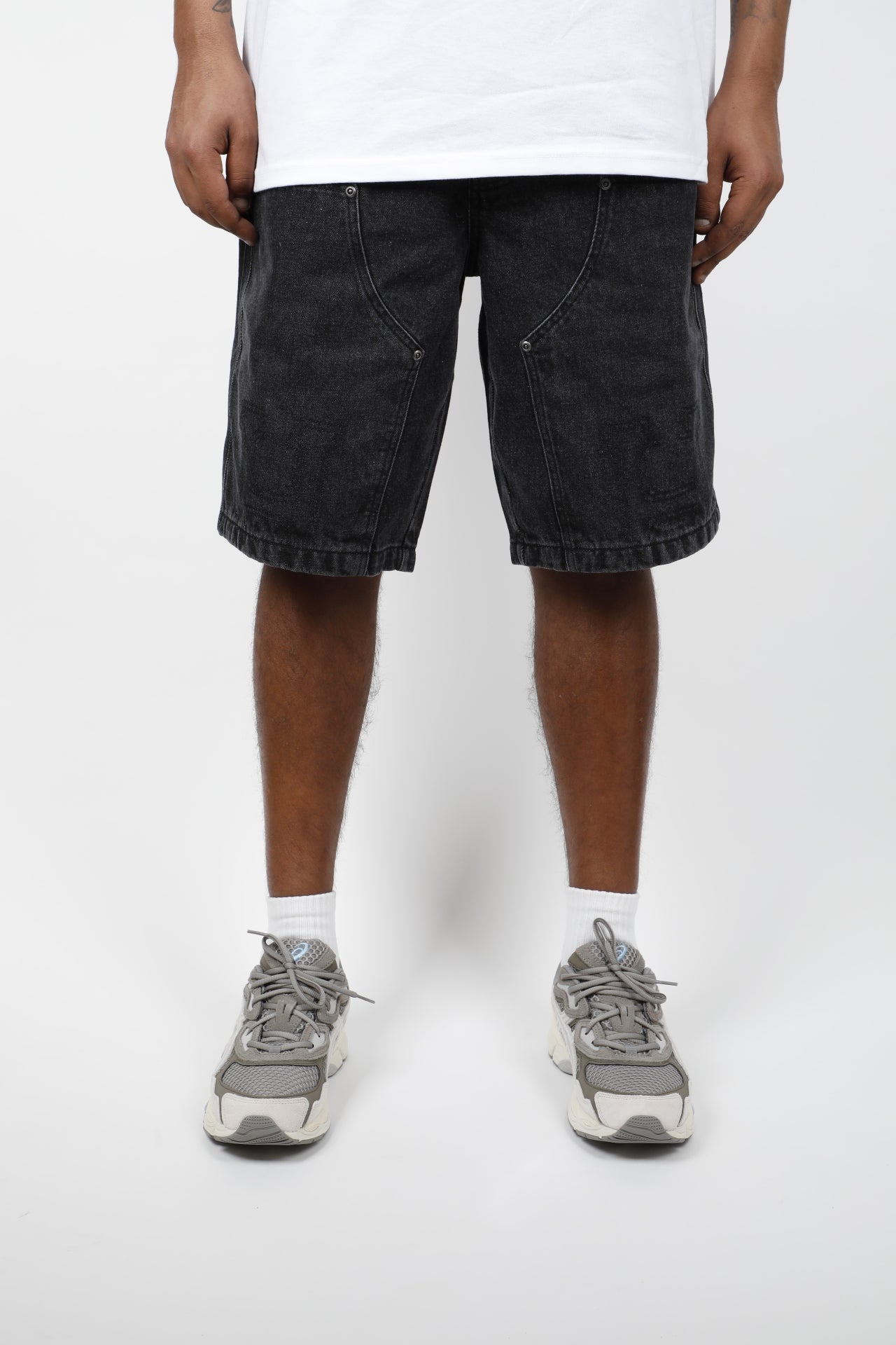 SHORT CLASSIC H DOUBLE KNEE DENIM