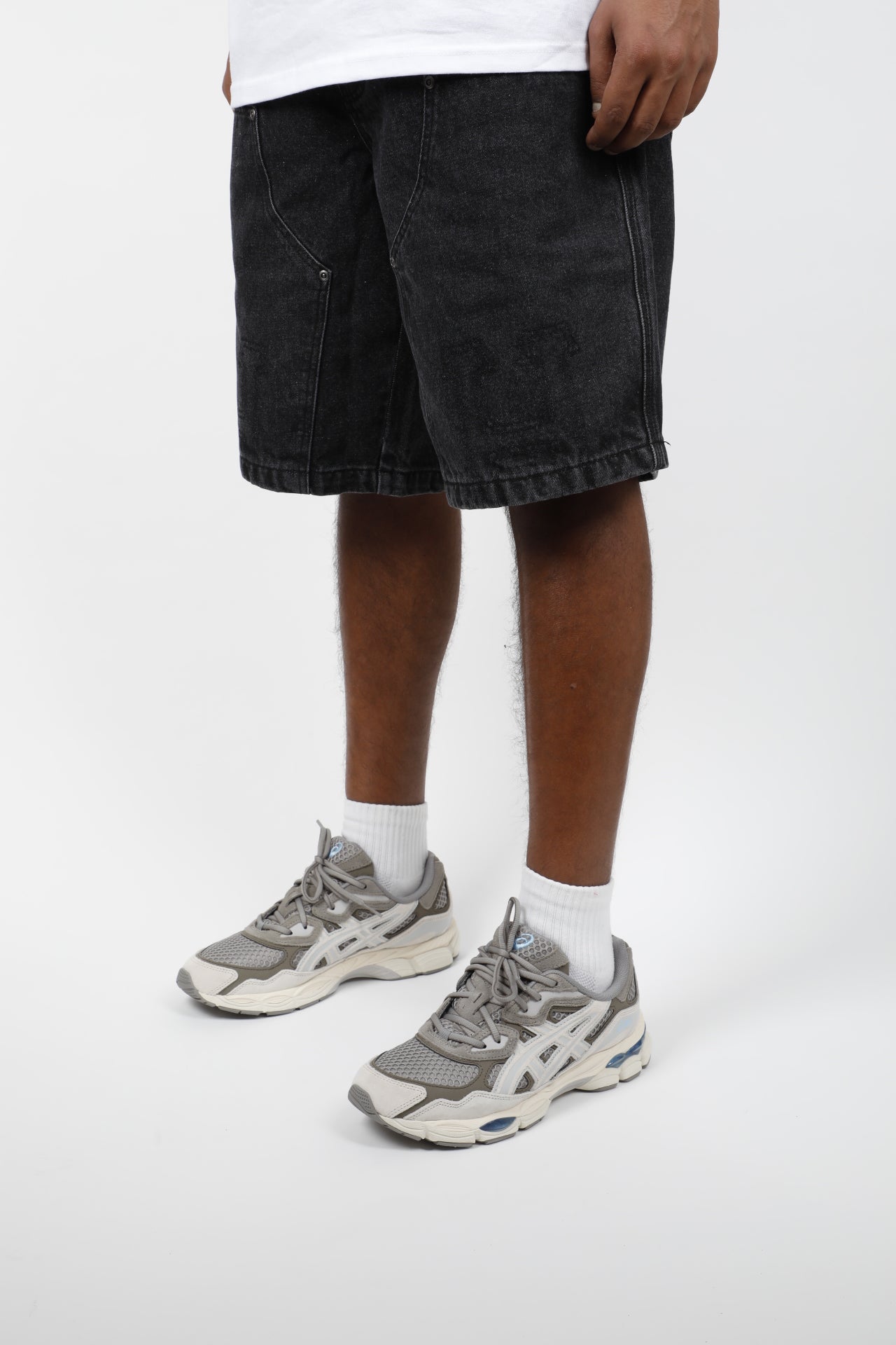 SHORT CLASSIC H DOUBLE KNEE DENIM