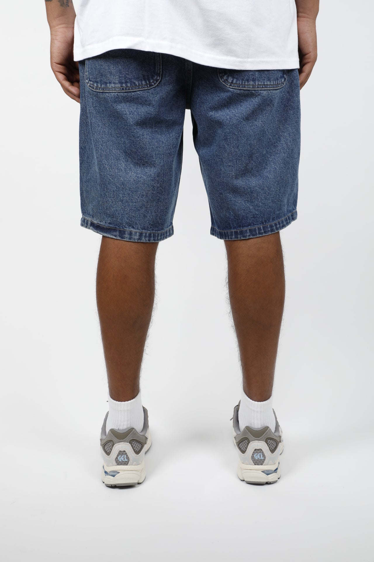 SHORT CLASSIC H DOUBLE KNEE DENIM