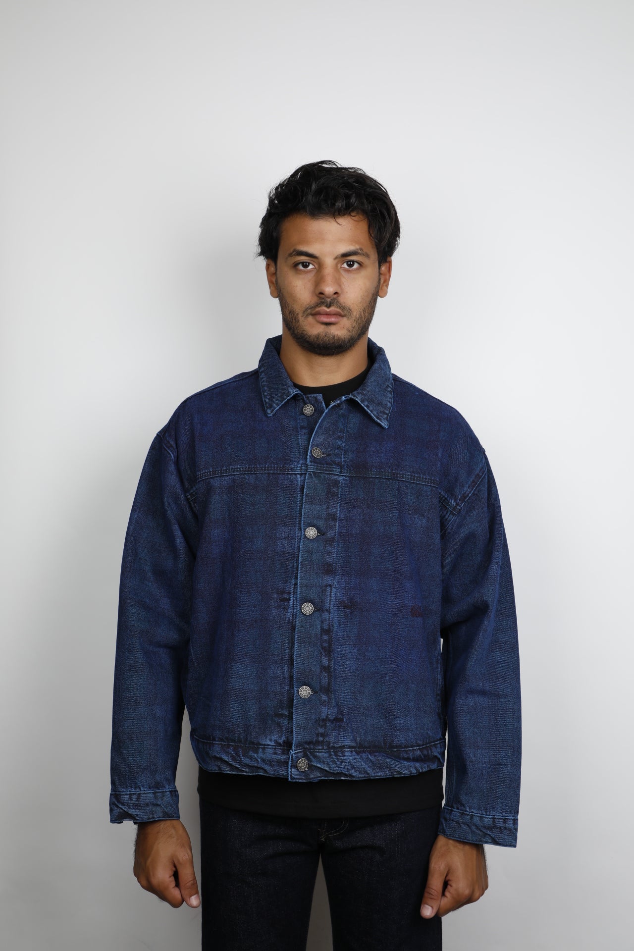 ALLOVER PRINTED DENIM JACKET