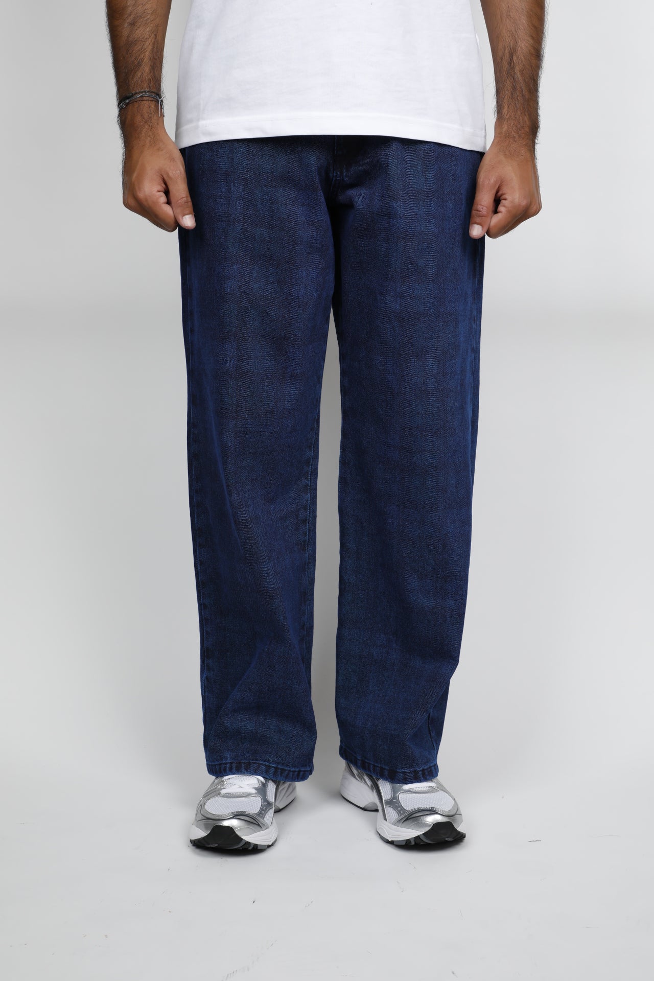 ALLOVER PRINT BAGGY DENIM PANT