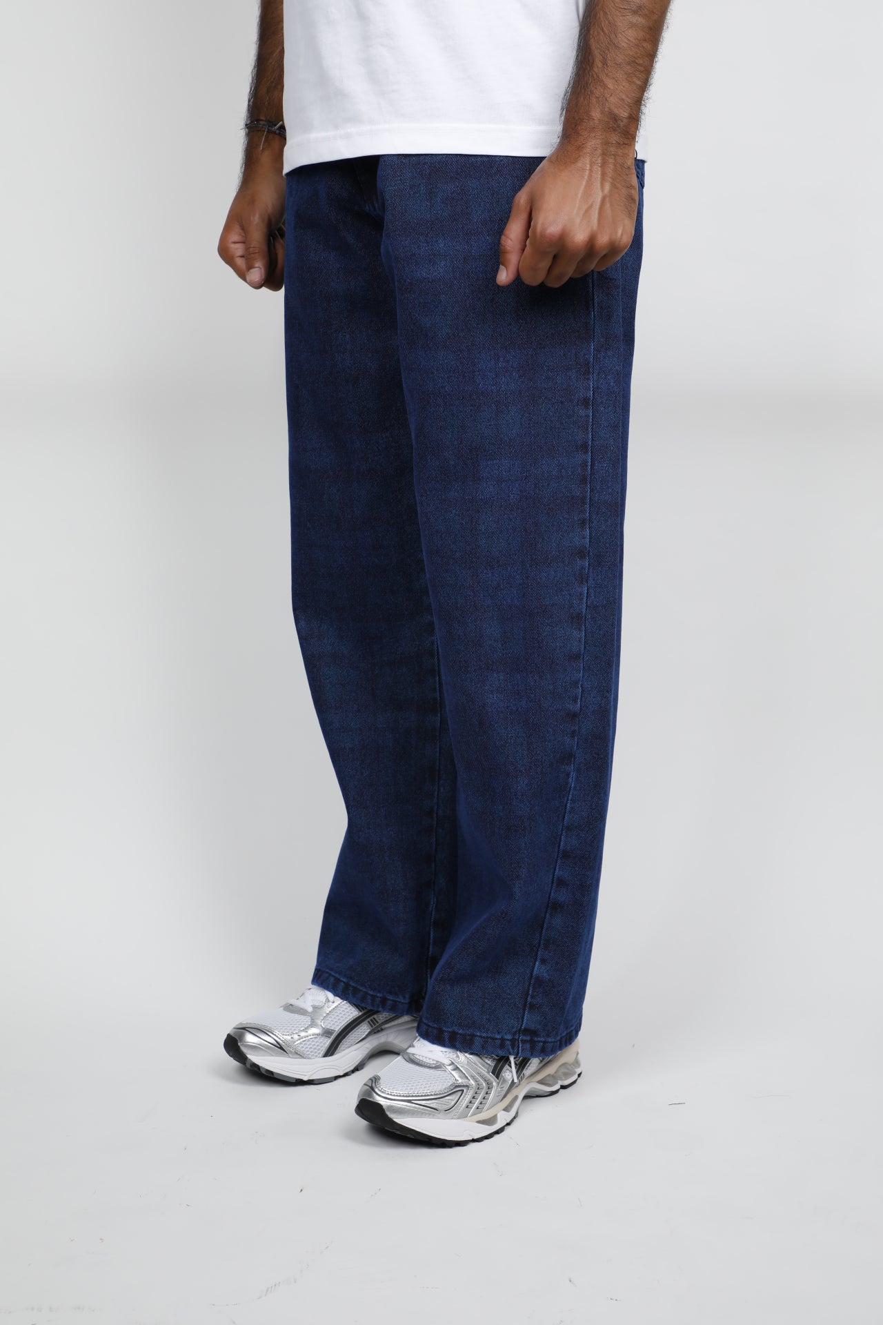 ALLOVER PRINT BAGGY DENIM PANT