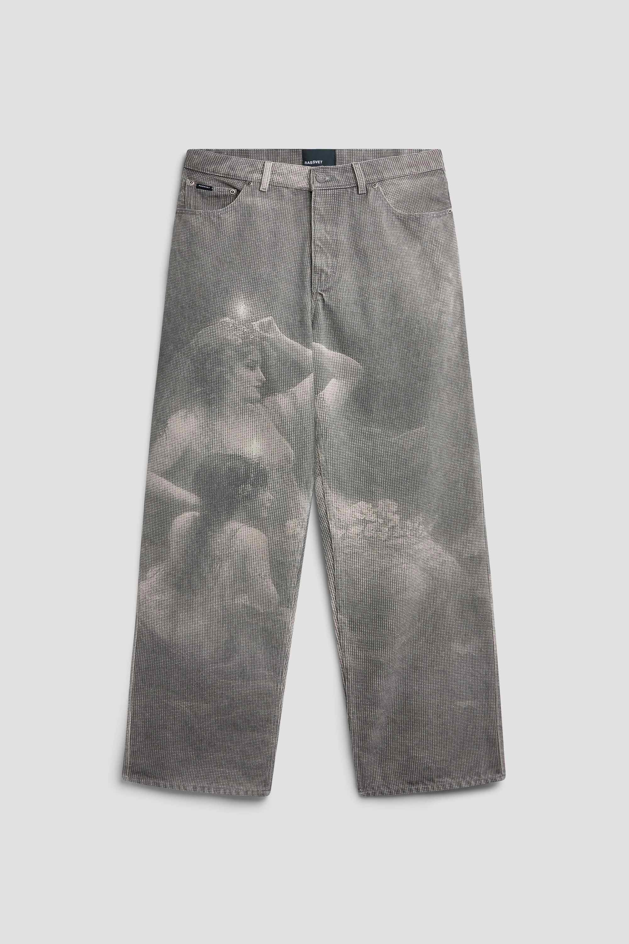 MEN NYMPH BAGGY DENIM PANTS BLACK